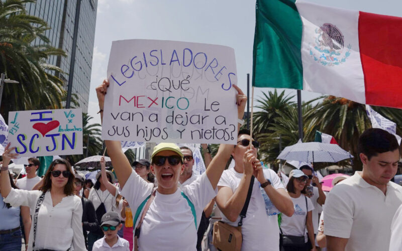 Trabajadores del Poder Judicial toman las calles; defienden división de poderes y la carrera judicial