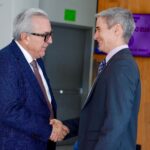 Reunión del gobernador Rubén Rocha Rocha y el Cónsul General de los Estados Unidos en Hermosillo